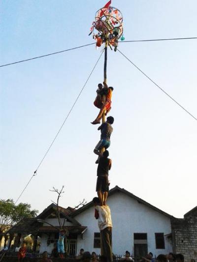 Penjual pohon pinang kebanjiran orderan